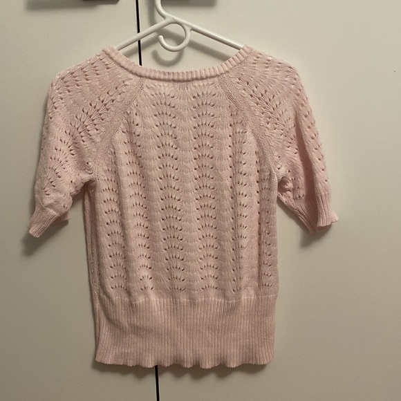 Short sleeve Pointelle Sweater - Picture 2 of 2
